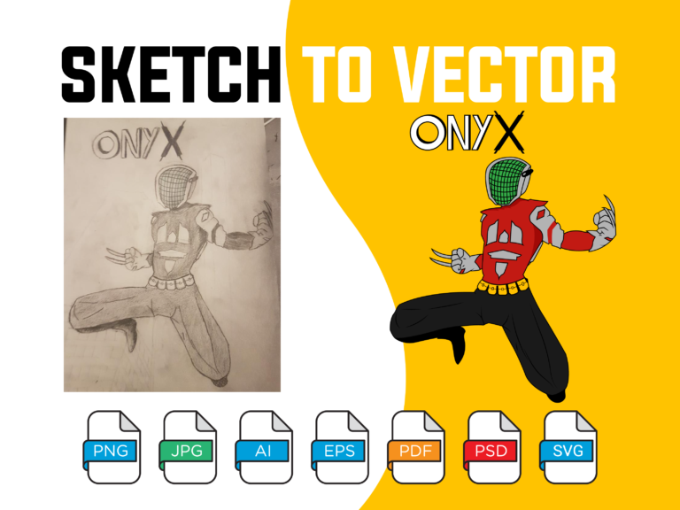 Turn your hand drawing, sketch to awesome vector or digital art and redraw logo